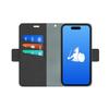 DefenderShield EMF Protection & 5G Anti Radiation iPhone 14 Pro Max Case - RFID Blocking EMF Shield Detachable Wallet Case with Magnetic Closure (Black)