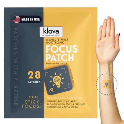 Klova Wellness Patches | Ditch The Pills, Gummies & Tablets Patches are Highly Absorbable and Last Up to 8 Hours (Nootropic Focus Patch)