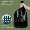 4-5 Gallon Flat Top Garbage Bags FYFLoo Bathroom Trash can Liners for Bedroom Home Kitchen 100 Counts Black view 2