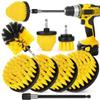 Drill Brush Attachment Set, 7 Pack 1/4in Power Scrubber Brush + Extend Long Rod, Brush Drill Attachment, Power Cleaning Scrub Brush for Bathroom, Tub, Tile, Corner, Floor view 1