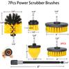 Drill Brush Attachment Set, 7 Pack 1/4in Power Scrubber Brush + Extend Long Rod, Brush Drill Attachment, Power Cleaning Scrub Brush for Bathroom, Tub, Tile, Corner, Floor view 2