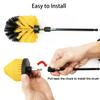 Drill Brush Attachment Set, 7 Pack 1/4in Power Scrubber Brush + Extend Long Rod, Brush Drill Attachment, Power Cleaning Scrub Brush for Bathroom, Tub, Tile, Corner, Floor view 4