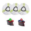 Matthew Cleaning 3Pack Green Microfiber Spin Mop Replacement Head Compatible with EasyWring Spin Mop Replace Head-EasyWring High Absorbency,Machine Washable,Microfiber Spin Mop Refills view 1