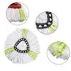 Matthew Cleaning 3Pack Green Microfiber Spin Mop Replacement Head Compatible with EasyWring Spin Mop Replace Head-EasyWring High Absorbency,Machine Washable,Microfiber Spin Mop Refills view 4