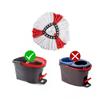 Matthew Cleaning 3Pack Red Microfiber Spin Mop Replacement Head Compatible with EasyWring Spin Mop Replace Head-EasyWring High Absorbency,Machine Washable,Microfiber Spin Mop Refills view 4