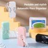 2PCS Portable Floss Dispenser with 24+100 Floss Sticks, Floss Portable Case, Upgraded Floss Dispenser, Travel Floss Case, Automatic Floss Organizer for Women Men Teeth Cleaning (C-Green) view 2