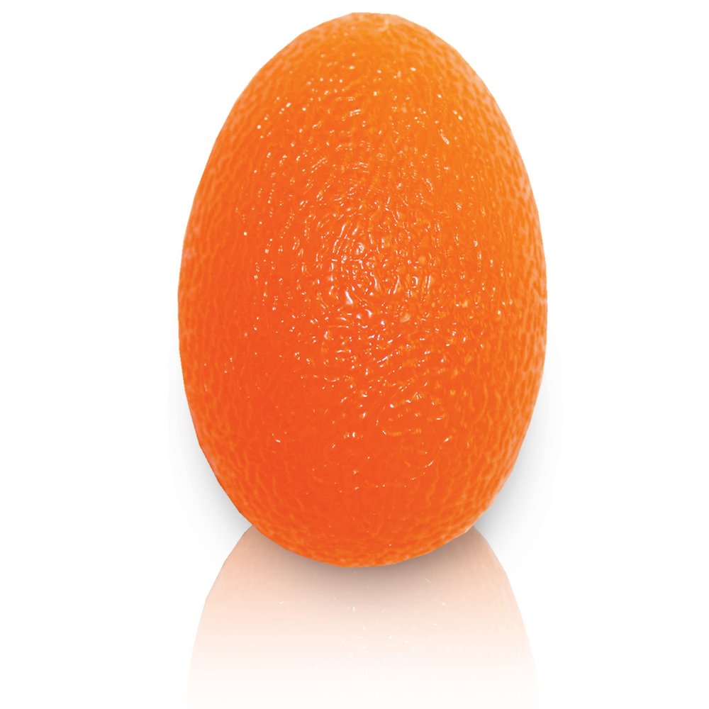Rehabilitation Advantage Egg Shaped Hand Exerciser, Firm, Orange