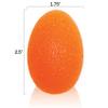 Rehabilitation Advantage Egg Shaped Hand Exerciser, Firm, Orange view 4