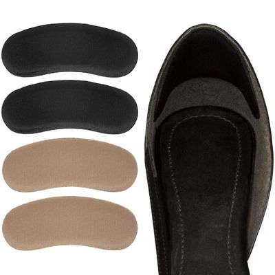ZenToes Heel Protectors Back of Shoes Cushioned Adhesive Liner Inserts for Men and Women - 8 Count (Black and Tan)