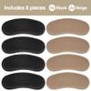 ZenToes Heel Protectors Back of Shoes Cushioned Adhesive Liner Inserts for Men and Women - 8 Count (Black and Tan) view 2