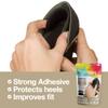 ZenToes Heel Protectors Back of Shoes Cushioned Adhesive Liner Inserts for Men and Women - 8 Count (Black and Tan) view 3