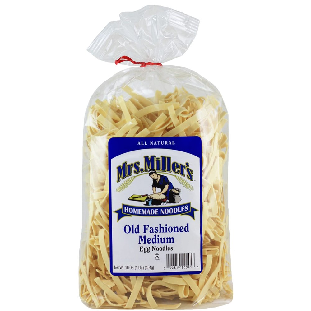 AmishTastes Mrs. Miller's Old-Fashioned Medium Noodles, 16 Oz. (Pack of 2)