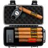 Kobi & Knight Travel Cigar Humidor Case with Cigar Cutter and Stand - Waterproof Dustproof Portable Cigar Case for 5 x 8-Inch Cigars - Cigar Aficionados Accessories - Cigars Gift Set for Men view 1