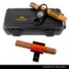 Kobi & Knight Travel Cigar Humidor Case with Cigar Cutter and Stand - Waterproof Dustproof Portable Cigar Case for 5 x 8-Inch Cigars - Cigar Aficionados Accessories - Cigars Gift Set for Men view 4