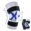 2Pcs Knee Brace Support Compression Knee Sleeve with Patella Gel Pads and Side Stabilizers for Meniscus Tear Arthritis Joint Pain Relie,Black,XL view 3