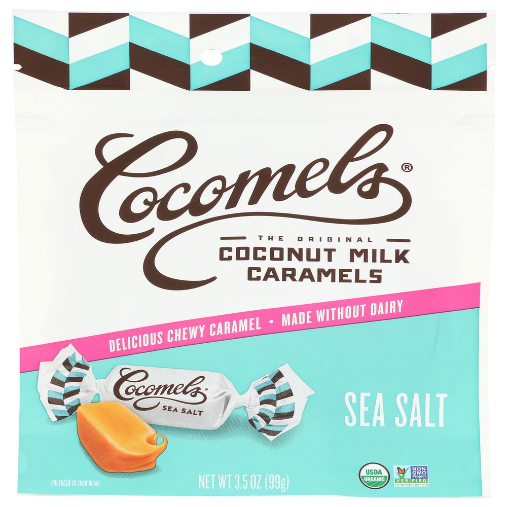 Cocomels Coconut Milk Caramels, Sea Salt, USDA Certified Organic, Dairy Free, Gluten Free & Non-GMO, 3.5 Ounce (Pack of 6)
