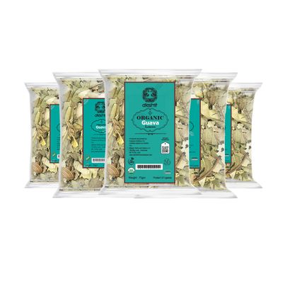 Akshit Dried Guava Leaves, Hojas De Guayaba Secas,13oz, Natural Dried Leaves, Aromatic Guava Leaf Tea, Vegan, Non GMO.