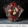 CMFYHM Clear Cellophane Wrap Roll(34" x 120Ft) 3Mil Red Polka Dot Cellophane, Cellophane Gift Wrap Roll, Cellophane Wrap for Gifts, Baskets, Flowers, Party Decorations view 4