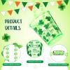 12 Pcs St. Patrick's Day Shot Glass Necklace Green Shamrock Shot Glass on Beaded Necklace Plastic Disposable Shot Necklace Cups for Saint Patrick's Day Party Decorations Festival Supplies view 4