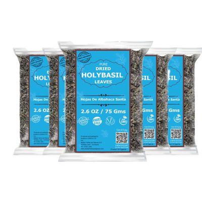 13oz Holy Basil Tea, Dried Tulsi Leaves, Te de Albahaca Sagrada, Loose Leaf Tea, Caffeine free, Non GMO, Perfect For Culinary Creations, Relaxing. by Akshit