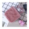 1PCS Hand Warmer PVC Hot Water Bottle Bag with Knitted Soft Rabbit Cozy Cover,Gray view 4