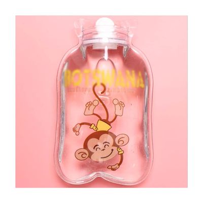 1PCS Transparent Hot Water Bottle Warm Belly Cartoon Hand Warmer Filled Mini Portable Hot Water Bags,Type 6