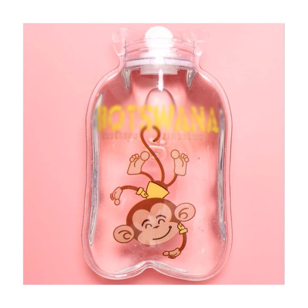 1PCS Transparent Hot Water Bottle Warm Belly Cartoon Hand Warmer Filled Mini Portable Hot Water Bags,Type 6