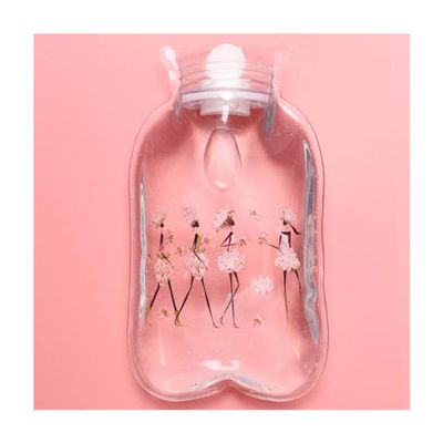 1PCS Transparent Hot Water Bottle Warm Belly Cartoon Hand Warmer Filled Mini Portable Hot Water Bags,Type 13