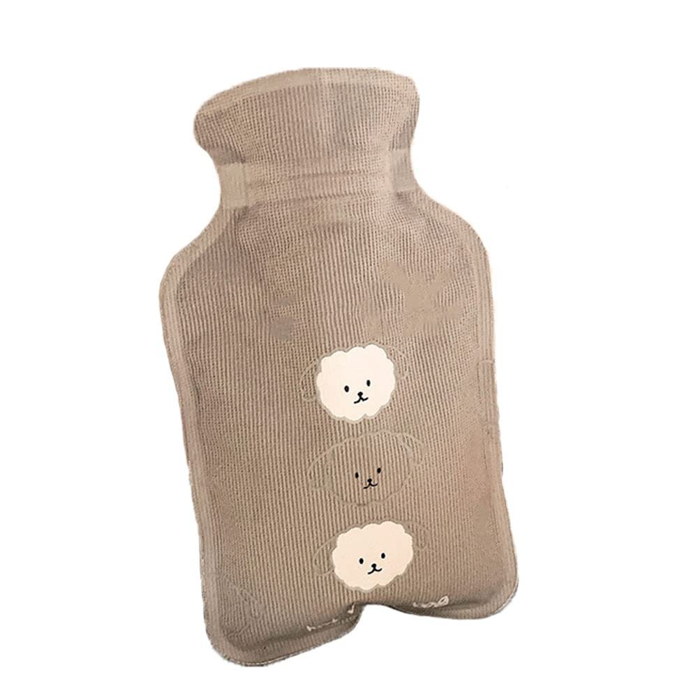 1PCS 300ML Keep Warm PVC Hot Water Bottle Bag with Knitted Cover 1912.5cm,C