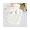 1PCS 2L Hot Water Bottle Cover Cold-Proof Heat Preservation Covers,White Cover view 2