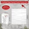 Fumete 100 Packs Tissue Paper for Funeral Memorial Tissues Packs for Guests Pocket Napkins Those We Love Don't Go Away 3 Ply 700 Sheets Napkins Wedding Supplies for Family(Cardinal) view 2
