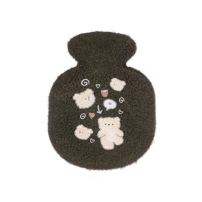 1PCS Lovely Cartoon Hand Po Mini Hot Water Bottles Portable Hand Warmer Pocket Hand Feet Hot Water Bags,D