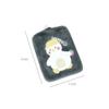 1PCS Cartoon Plush Water Injection Hot Water Bag PVC Material Portable Girl Warm Stomach Hand,Green boy view 3