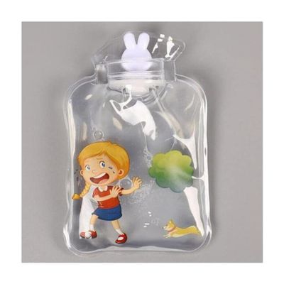 1PCS Transparent Hot Water Bottle Warm Belly Cartoon Hand Warmer Filled Mini Portable Hot Water Bags,Type 18