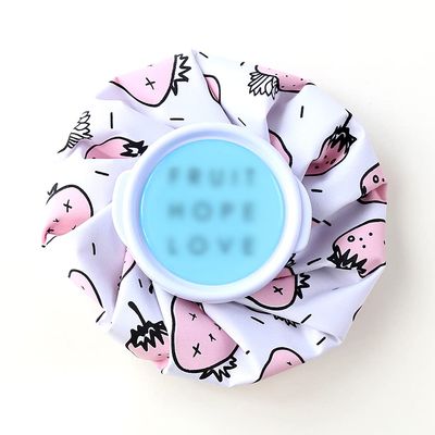 1PCS Cartoon Hot Water Bottle Bag Dual Use Ice Bag,Strawberry