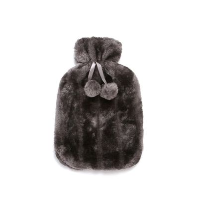 1PCS 2L Hot Water Bottle Cover Cold-Proof Heat Preservation Covers,Grey Cover