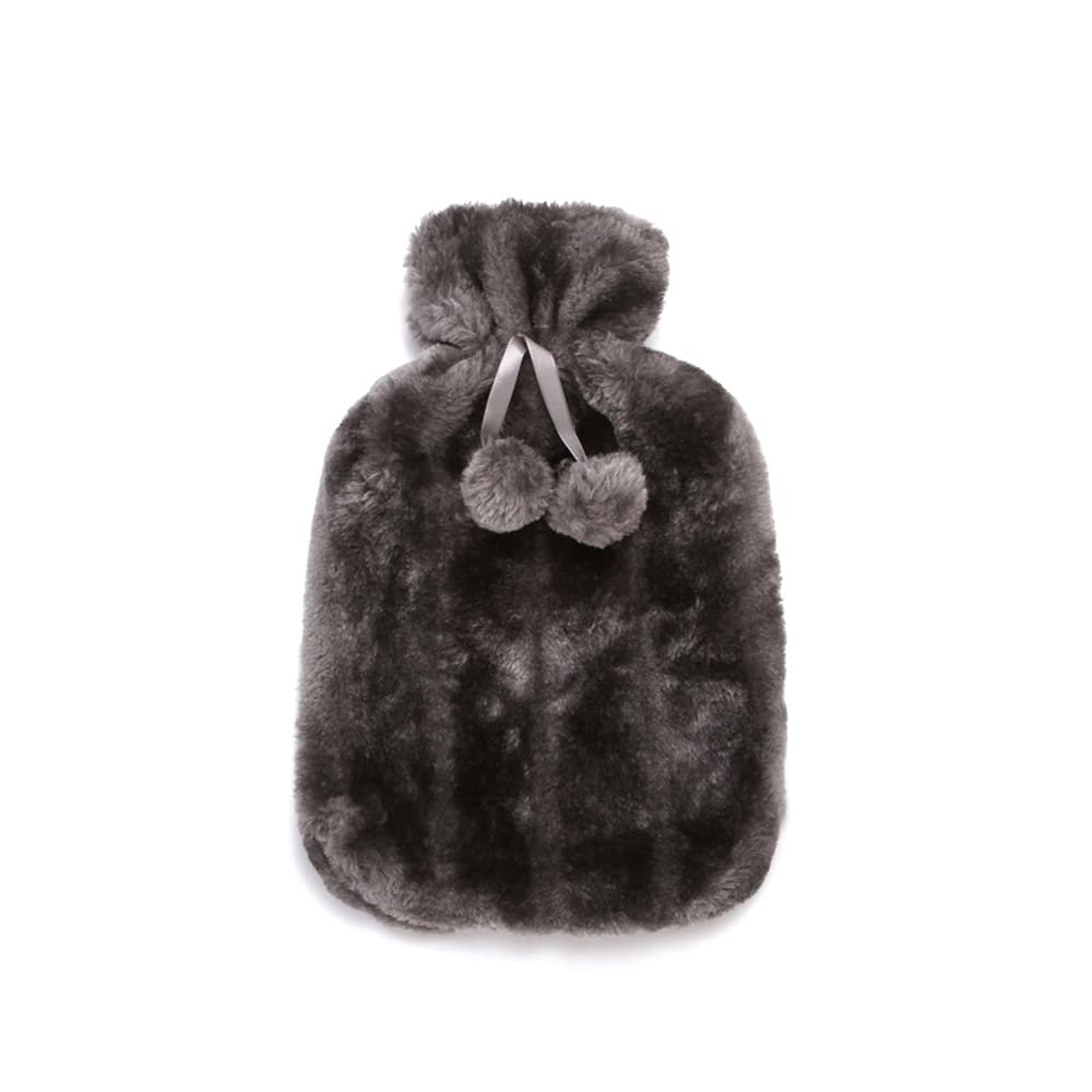 1PCS 2L Hot Water Bottle Cover Cold-Proof Heat Preservation Covers,Grey Cover