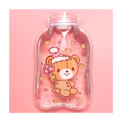 1PCS Transparent Hot Water Bottle Warm Belly Cartoon Hand Warmer Filled Mini Portable Hot Water Bags,Type 8
