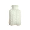 1PCS 2000ml Hot Water Bottle Knitted Cover,White Cover view 1