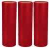 KRE Glitter Tulle Ribbon 180 In Gift Bow Craft Wedding Party Decor, Making DIY Art Material Supplies for Christmas Tree Decorating, Ribbon Gift Wrapping, Tree Garland, Pack of 3 with Bonus Item Juiops view 1