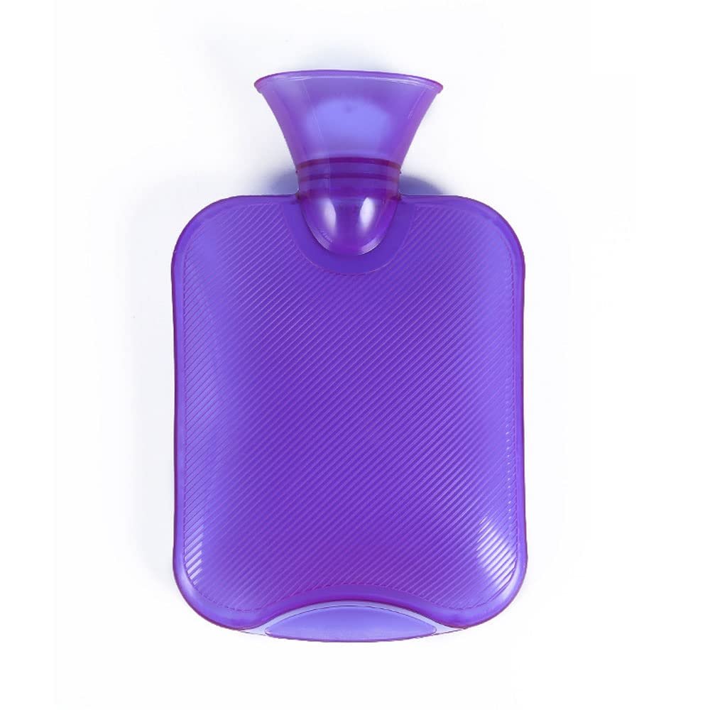 1PCS 2L Hot Water Bottle Hand Warmer,Purple Hot Water Bottle