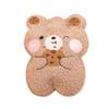 1PCS 350ML Cartoon Plush Bear Hot Water Bottle Hand Warmer Cute Hot Water Bag,F view 1