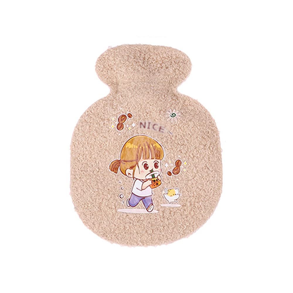 1PCS Lovely Cartoon Hand Po Mini Hot Water Bottles Portable Hand Warmer Pocket Hand Feet Hot Water Bags,H