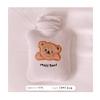1PCS 500ml Hot Water Bag Kawaii Bear Plush Water Bottle Hand Warmer,A view 2