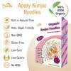 Apexy Organic Shirataki Konjac Noodle 8 Pouches Total 42.24oz. Low Calorie, Low-Carb Gluten Free, Vegan, Keto and Paleo-Friendly. (Fettuccine Shapes) view 2