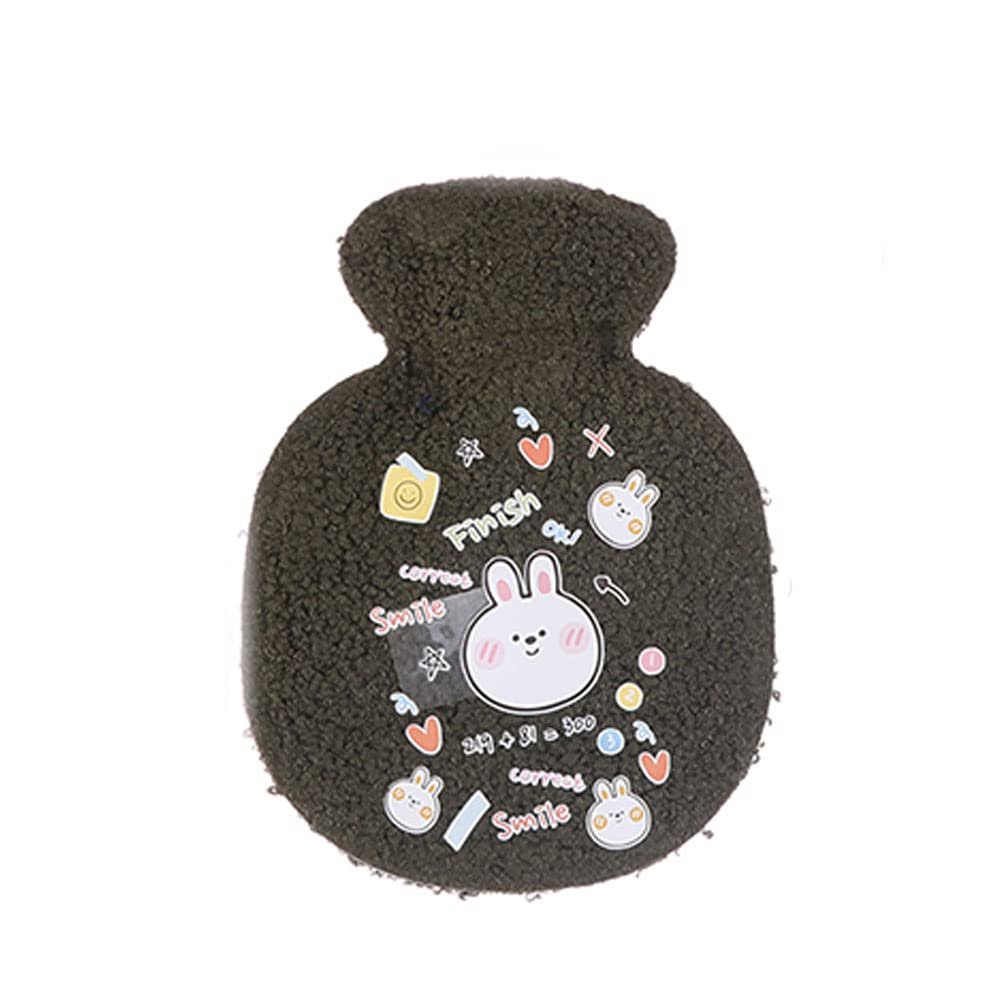 1PCS Lovely Cartoon Hand Po Mini Hot Water Bottles Portable Hand Warmer Pocket Hand Feet Hot Water Bags,F