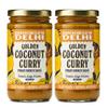 Brooklyn Delhi Golden Coconut Curry - Indian Simmer Sauce with Turmeric, Ginger, Lemon, & Coriander - 12 Ounces - Mild Enough for a kid, Flavorful Enough for a Foodie - Vegan - No Artificial Additives - Pack of 2 view 1
