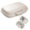 1Pack Travel Pill Organizer, 8 Compartments Portable Pill Case, Small Pill Box for Pocket Purse Portable Medicine Vitamin Container Beige view 1
