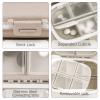 1Pack Travel Pill Organizer, 8 Compartments Portable Pill Case, Small Pill Box for Pocket Purse Portable Medicine Vitamin Container Beige view 4