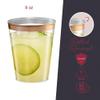 PLASTICPRO Disposable 8 oz Crystal Clear Plastic Tumblers With Rose Gold Rim for Party's & Weddings pack of 50 view 2